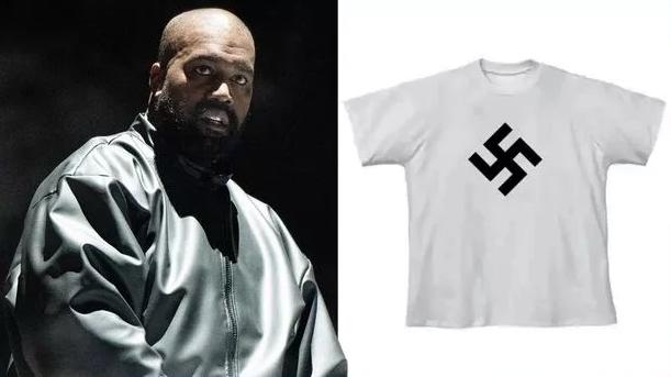 Kanye West: Swastika Shirt Sparks Outrage // Kanye West and swastika t-shirt