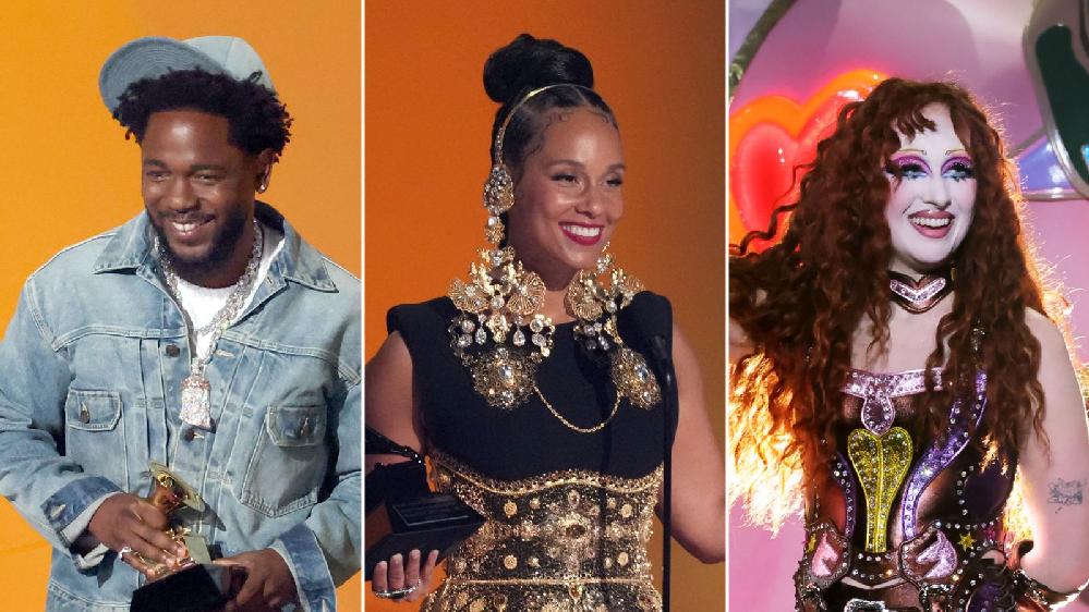DEI may be under fire, but the Grammys didn&rsquo;t flinch // Kendrick Lamar Alicia Keys Chappell Roan (Amy Sussman-Kevin Winter-Getty Images-Chris Pizzello-AP via CNN Newsource) cnn