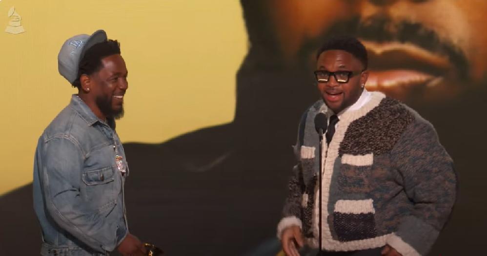 Kendrick Lamar wins big at 2025 Grammys with Not Like Us // Kendrick Lamar and Mustard - screenshot