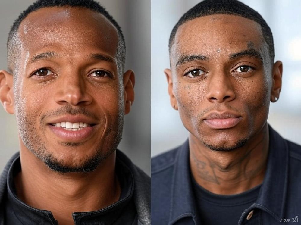 Marlon Wayans and Soulja Boy - via Grok AI
