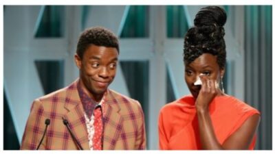 Danai Gurira and Chadwick Boseman