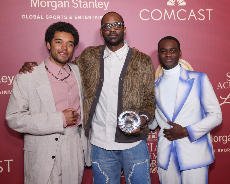 Brandon Wilson, RaMell Ross, and Ethan Herisse at the AAFCA 2025 Luncheon. (Photo: Sheri Determan / for AAFCA)