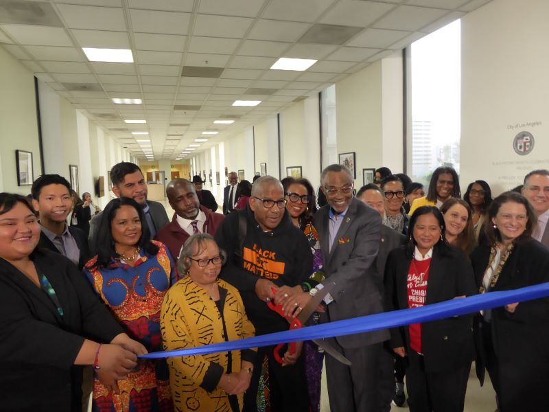 Ribbon Cutting Ceremony with Leroy Hamilton: Photo Credit, Ricky Richardson