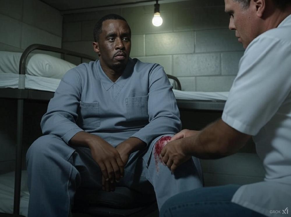 Sean 'Diddy' Combs knee treatment - via Grok AI