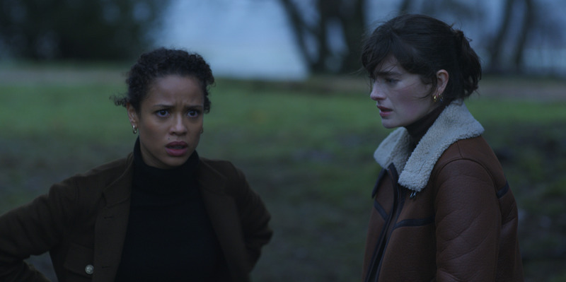 Gugu Mbatha-Raw and Millie Brady, via Apple TV+