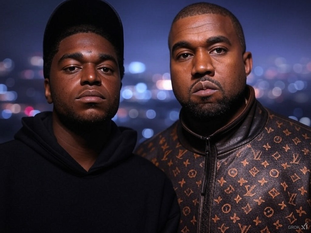 Kodak Black and Kanye West