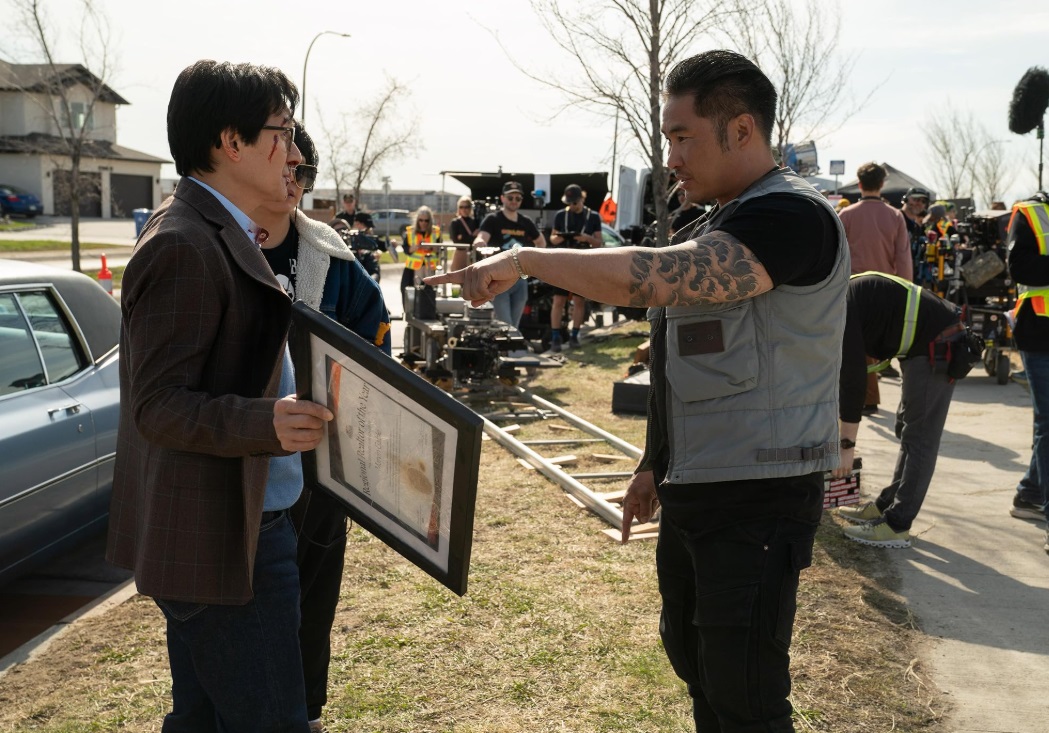 Ke Huy Quan & Ariana DeBose star in Love Hurts, out this wknd // LOVE HURTS Jonathan Eusebio & Ke Huy Quan (2025) Photo by Allen Fraser/Universal Pictures - &copy; Universal Studios. All Rights Reserved.
