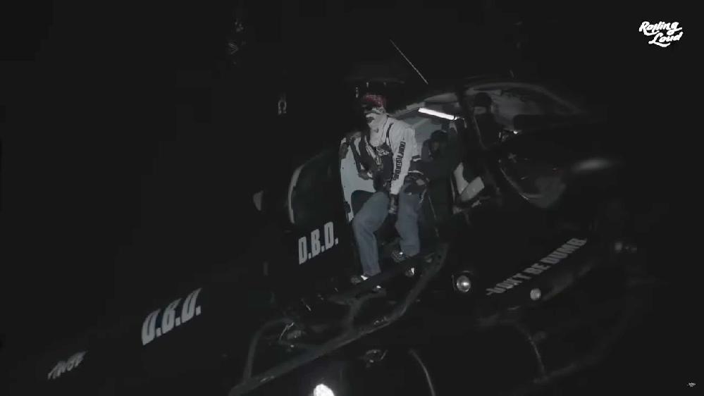 A$AP Rocky: Rolling Loud - Hollywood Park - March 15  // A$AP Rocky in helicopter entrace to Rolling Loud - screenshot