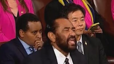Congressman Al Green reacting to Trump - screenshot