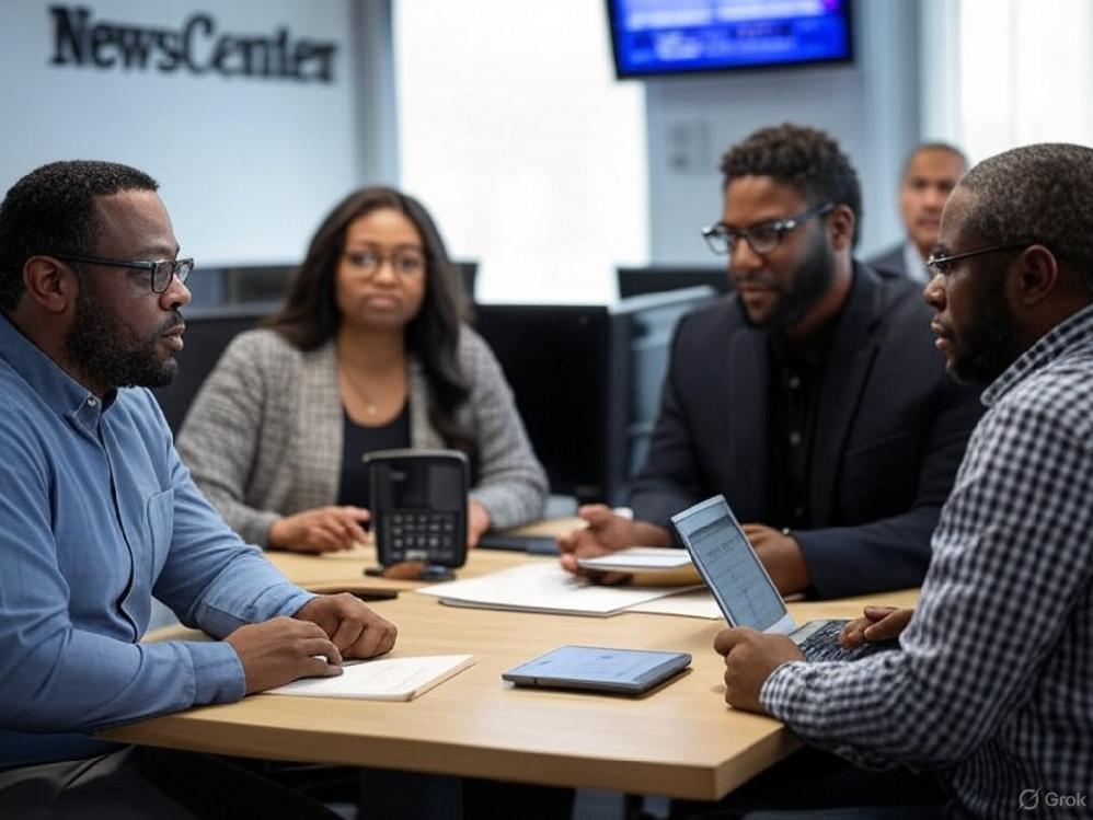 Black journalists - via Grok AI
