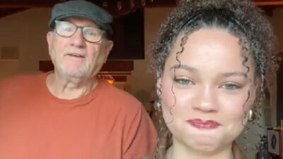 Ed O'Neil and daughter Claire - TikTok screenshot
