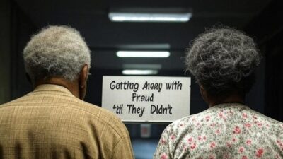 Elderly Black Couple (from rear) - via Grok AI