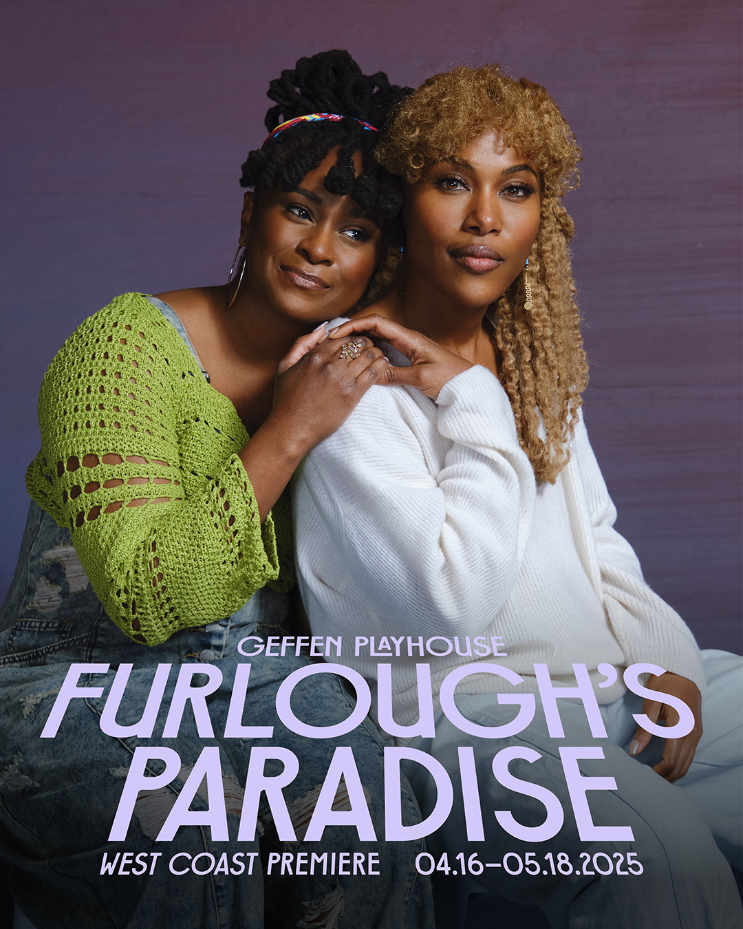 Geffen Playhouse Celebrates Inclusion with Black Partners Night // Furlough's Paradise by a.k. payne stars Kacie Rogers & DeWanda Wise at the Geffen Playhouse April 16th-May 18th 2025. Directed by Tinashe Kajese-Bolden. 