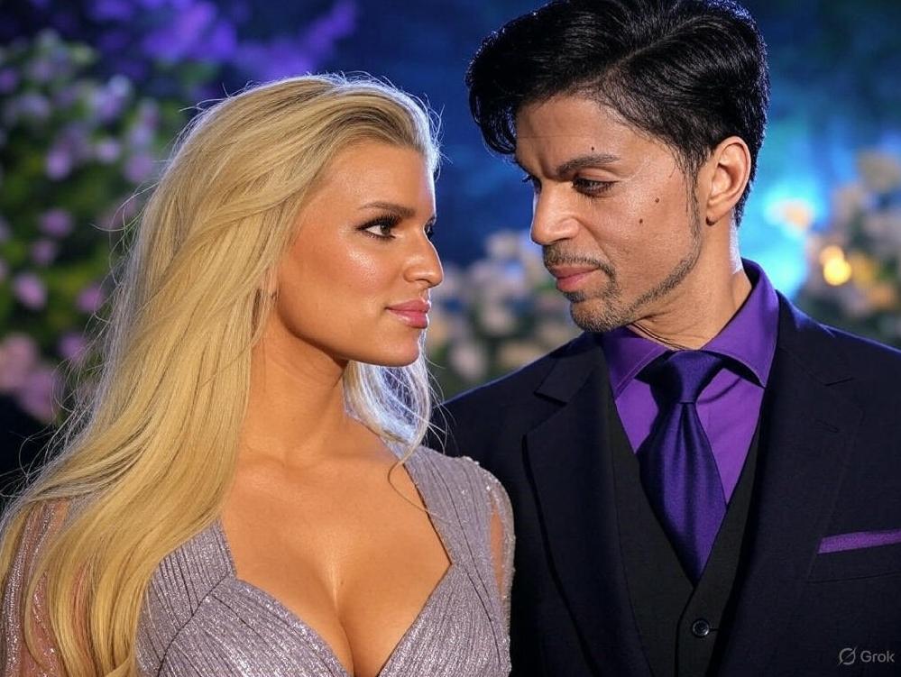 Jessica Simpson and Prince - via Grok AI