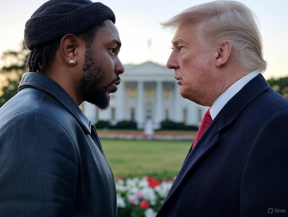 Democrats: Take Kendrick Lamar 'Beef' Masterclass & Fight Back! // Kendrick Lamar and Trump face-off/via Grok AI