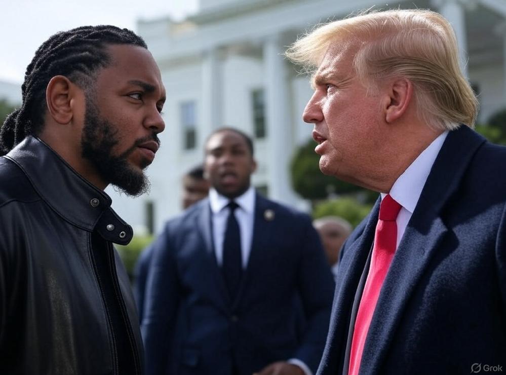 Democrats: Take Kendrick Lamar 'Beef' Masterclass & Fight Back! // Kendrick Lamar and Trump face-off/via Grok AI