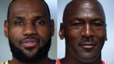 LeBron James & Michael Jordan - via Grok AI