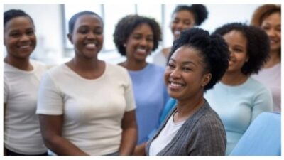 smiling black women