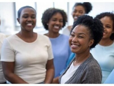 smiling black women
