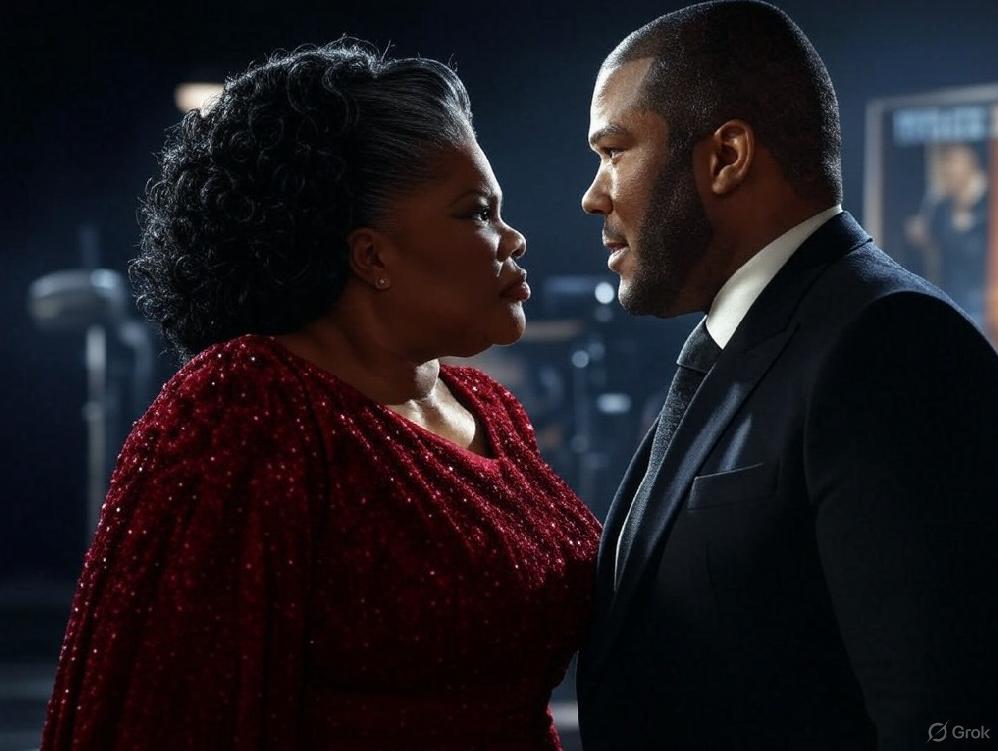 Mo'Nique and Tyler Perry faceoff - via Grok AI