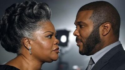 Mo'Nique and Tyler Perry faceoff - via Grok AI