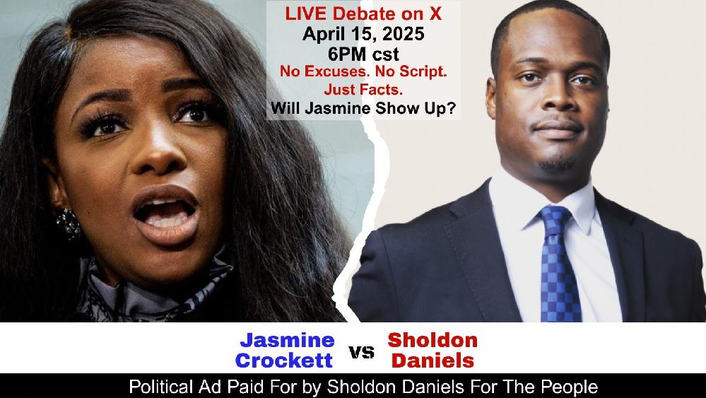 Sholdon Daniels - Jasmine Crockett