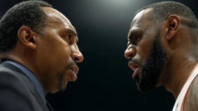 Stephen A. Smith and LeBron James - via Grok AI