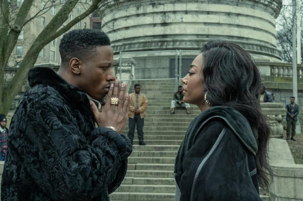 Unique's Revenge: Joey Bada$$ in 'Power Book III' S4 // 'Raising Kanan's' Unique (Joey Bada$$) and Rac (Patina Miller)