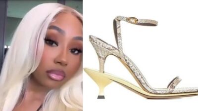 Yung Miami and Double Heel Shoe