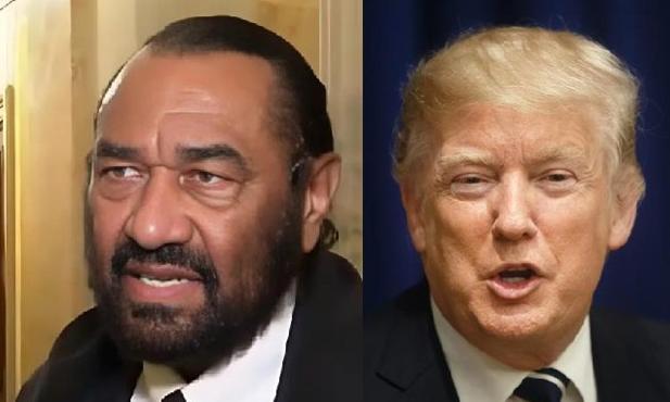 Al Green Plans to File Trump Impeachment in 30 Days// Al Greene and Donald Trump via screenshot/Depositphotos