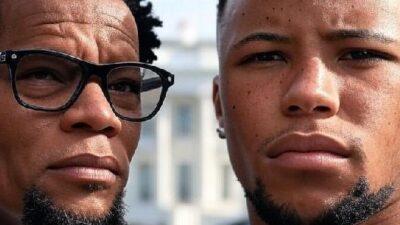 DL Hughley and Saquan Barkley - via Grok AI