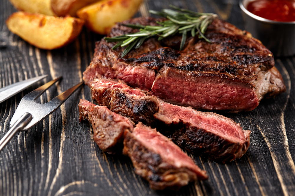 cooking steak