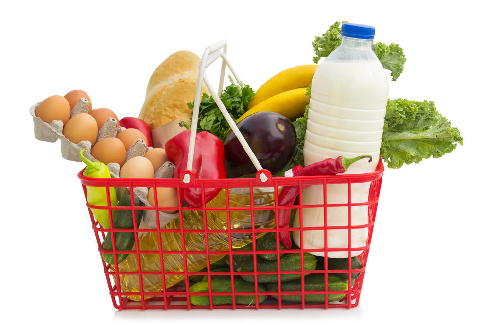basket of groceries