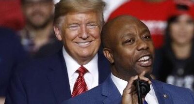 Donald Trump and Tim Scott - via X