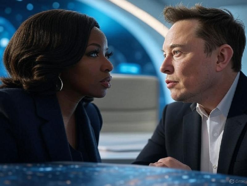 Jasmine Crockett Accepts Trump IQ Challenge Test // Jasmine Crockett and Elon Musk - via Grok AI