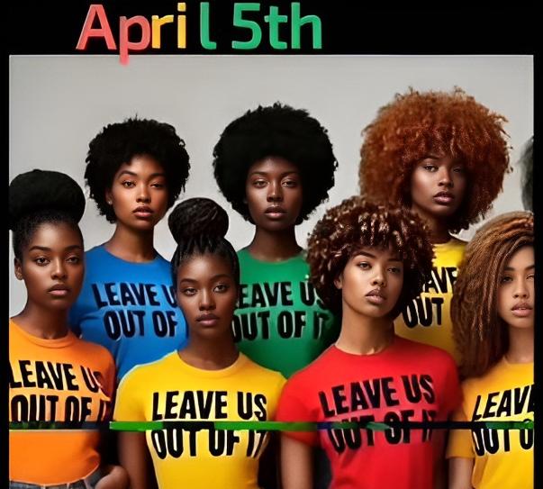 Hands Off! Rallies Exposed Divisions in the Black Community // Leave Us Out of it - TikTok screenshot
