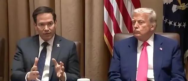 Trump Admin Faces Criminal Contempt Over Defying Court Order // Marco Rubio and donald Trump - X screenshot