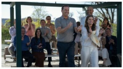 Jon Hamm and Amanda Peete