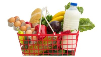basket of groceries