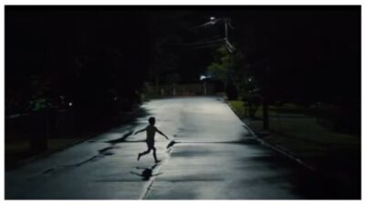 Weapons screenshot of child running in the night