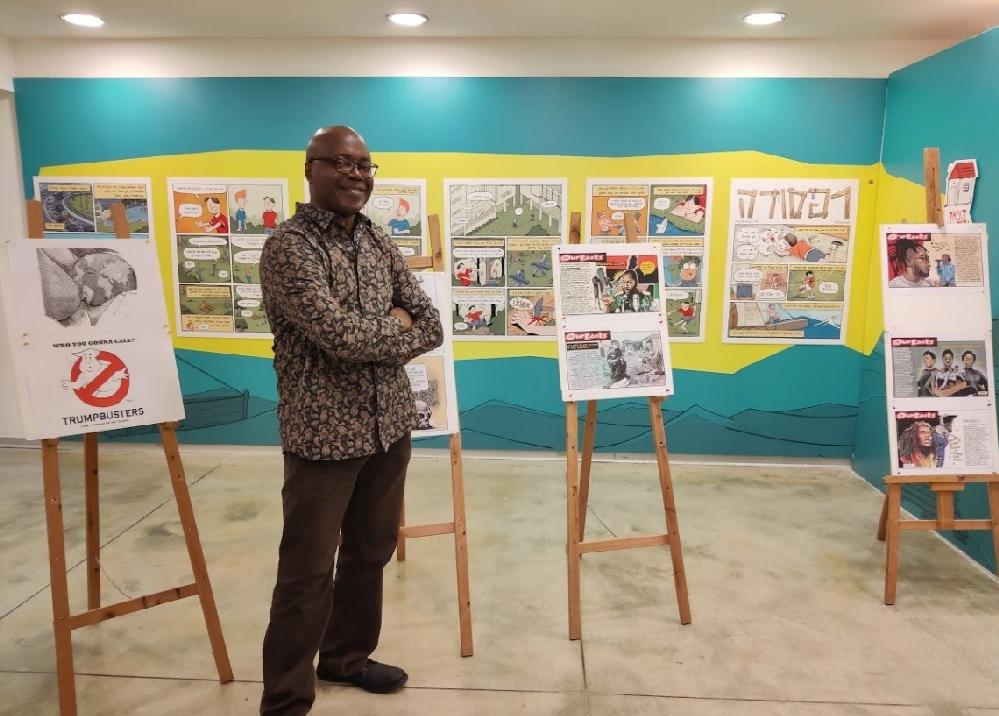 TAYO Fatunla Lecturing at Holon Institute for Design Week 2025 // TAYO Fatunla at Israeli Comic Museum