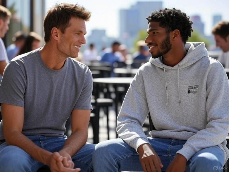 Tom Brady and Shedeur Sanders - via Grok AI
