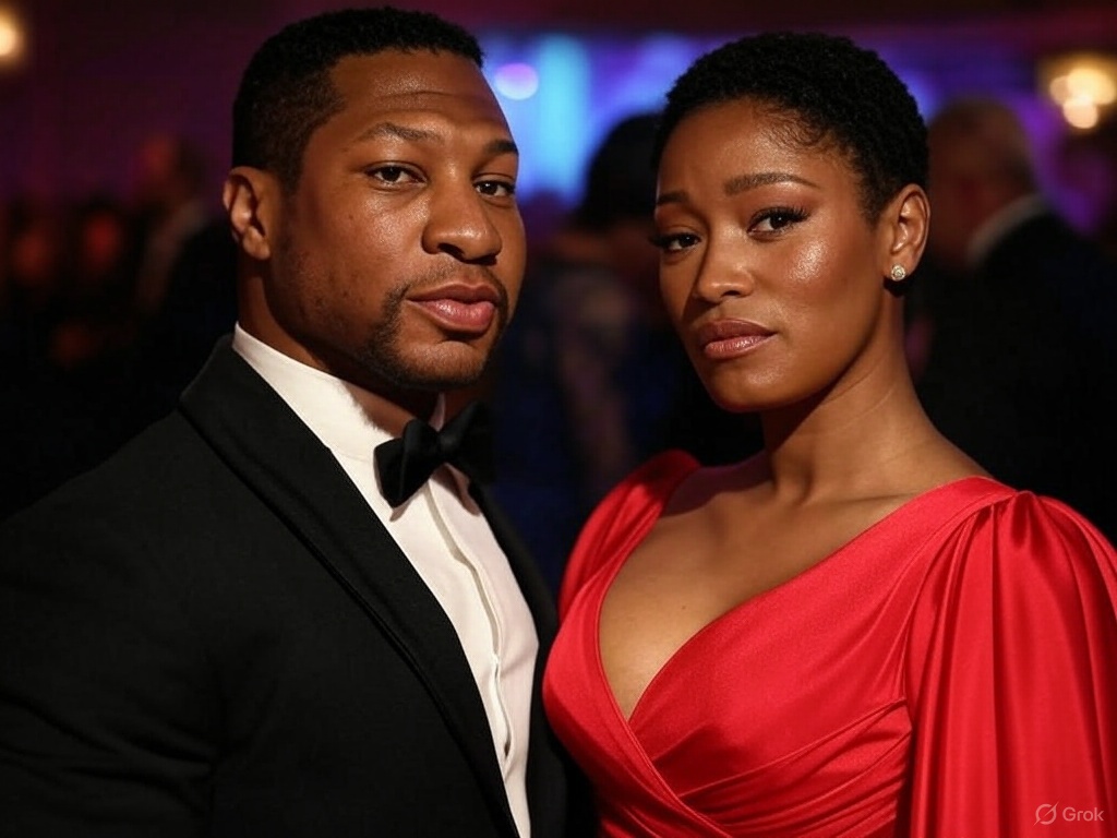 Keke Palmer and Jonathan Majors