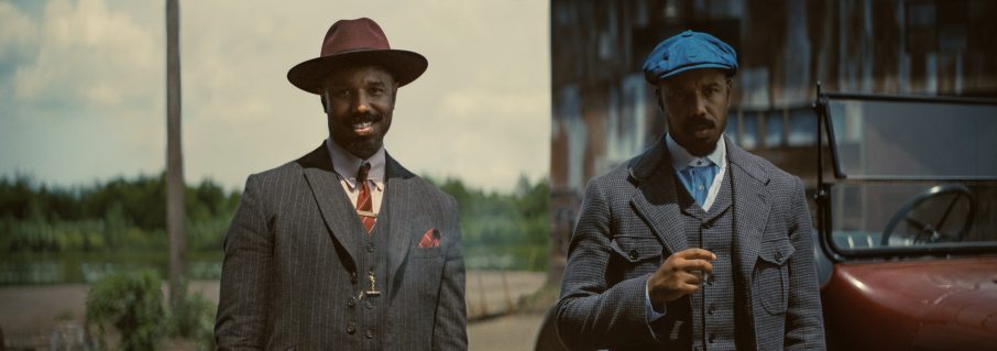 MICHAEL B. JORDAN as Smoke and as Stack, in “SINNERS.” © 2025 Warner Bros. Entertainment Inc.