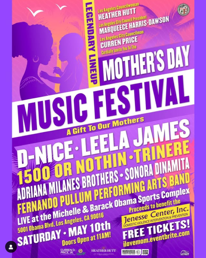L.A. Hosts First Mother&rsquo;s Day Music Fest for Awareness // Mother's Day Music Festival flyer: Courtesy Photo