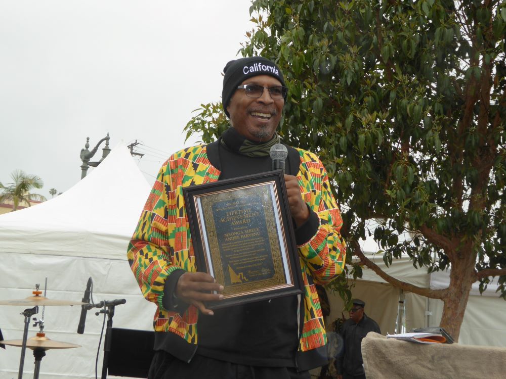 L.A. Honors Malcolm X’s 100th Birthday With Street Dedication // Msonga Mbele Andre Parvenu: Photo Credit, Ricky Richardson