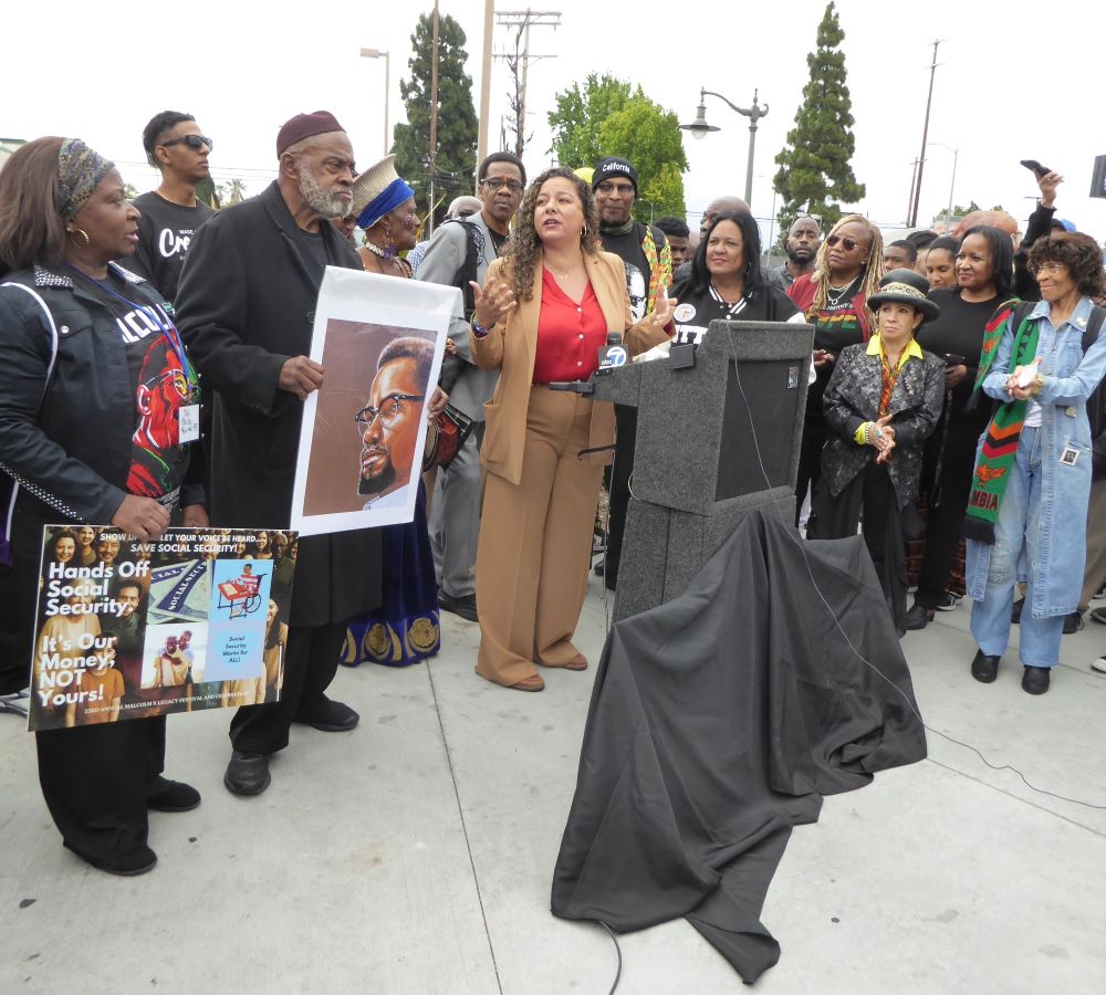 L.A. Honors Malcolm X’s 100th Birthday With Street Dedication // Assemblymember Sade Elhawary: Photo Credit, Ricky Richardson