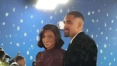 Bry Burrows and Jalen Hurts at 2025 Met Gala