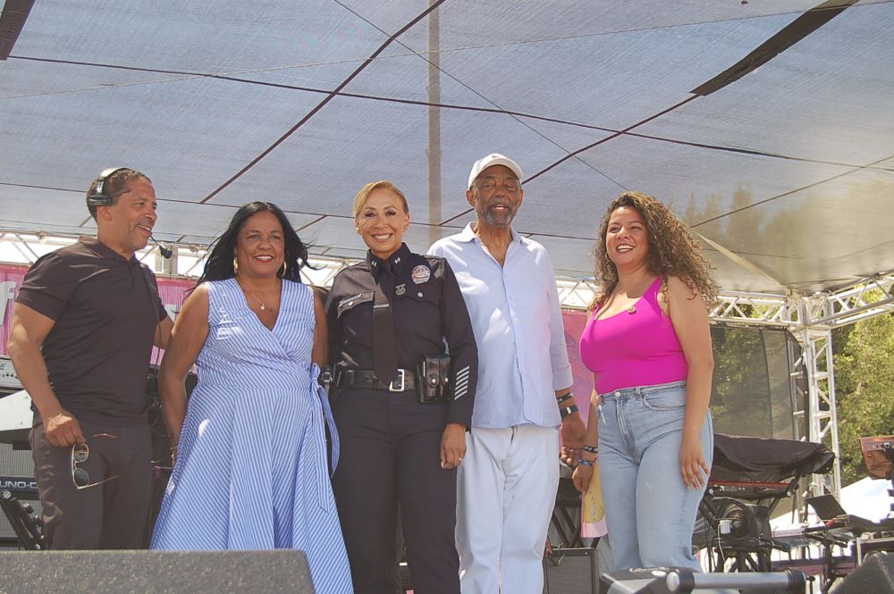 Martin Ludlow, Heather Hutt, Captain Lopez, Curren D. Price, Jr., and Sade Elhwary: Photo Credit, Ricky Richardson