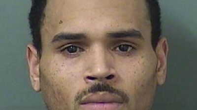 Chris Brown's UK mugshot